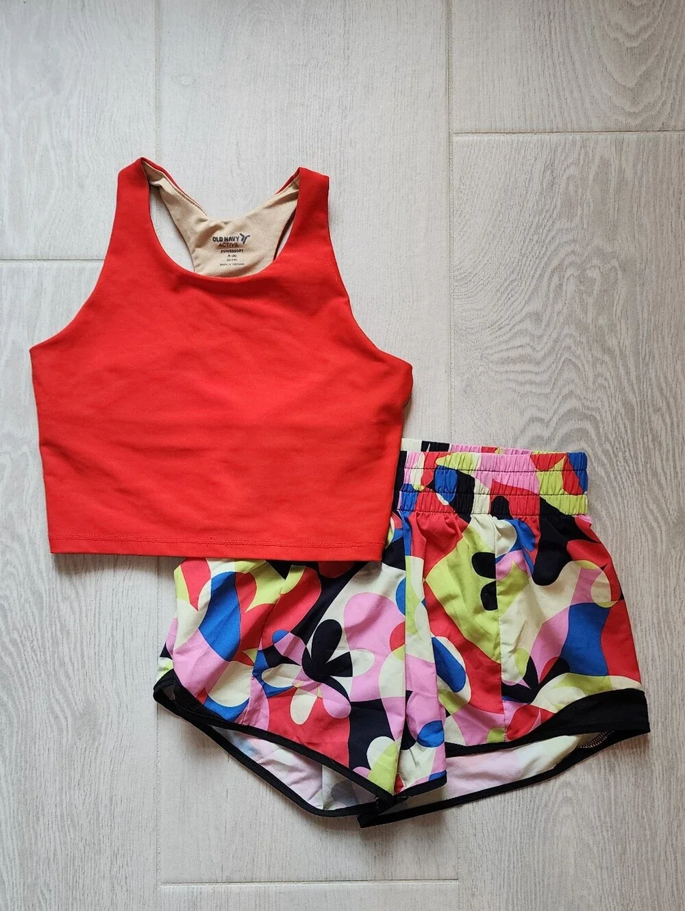 Girls Red Matching Athletic Set - Picture 1 of 4
